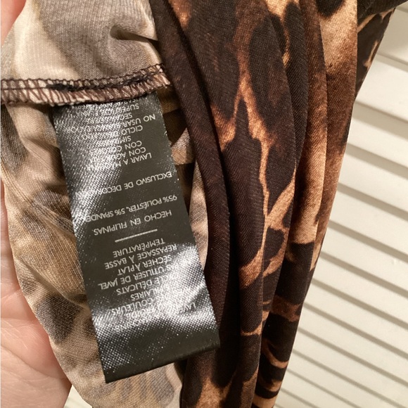 Natori Leopard Jersey Cover Up beach  Dress - Picture 7 of 10